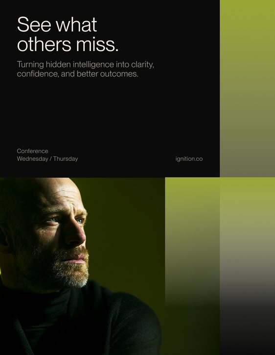 Ignition social post: See what others miss, with a portrait photo